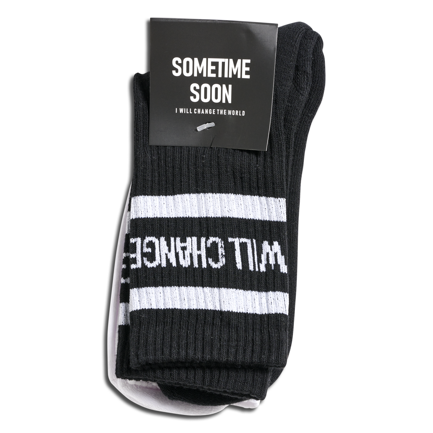 stsCARBON SOCKS 2PK, BLACK/WHITE, packshot